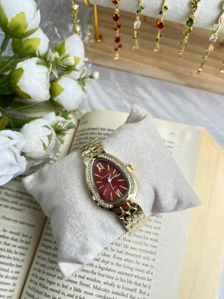 maroon dial watch