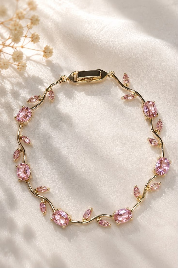 pink tulip bracelet
